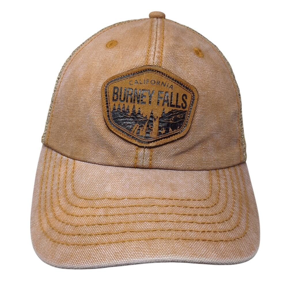 California Burney Falls Trucker Hat Brown One Size Mesh Back Royal Resortwear